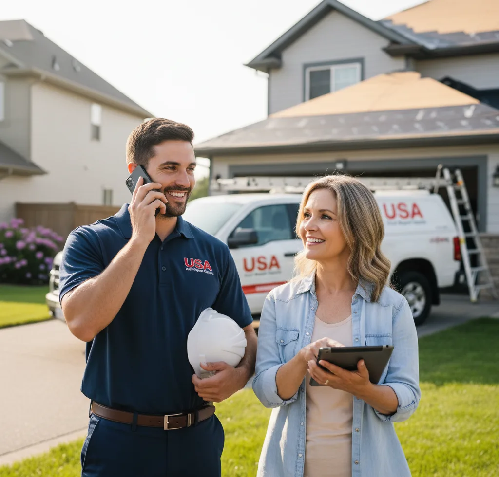 USA Roof Repair Experts customer support in West Unity